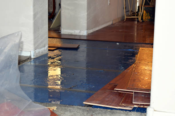 Professional Burst Pipe Cleanup technician working in Asbury, NJ